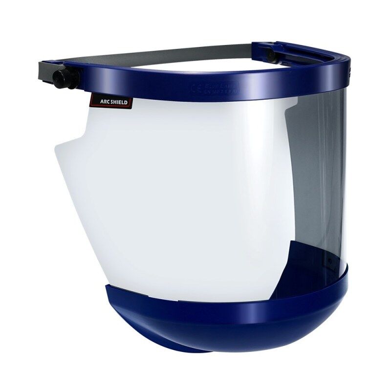 BLUE EAGLE 19 cal Grey Arc Flash 1.5mm Face Shield Visor FCA9 Without Safety Helmet, Certified by ANSI, NFPA, ASTM