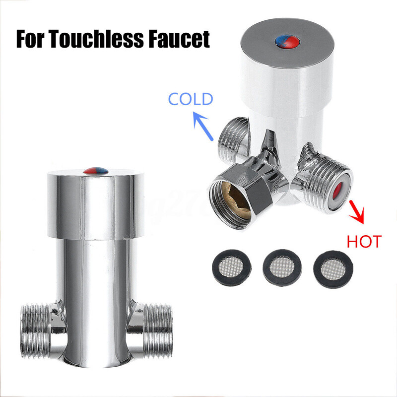 BOKALI 1PCS Hot Cold Water Temperature Control Mixer Mixing Valve Sensor Tap