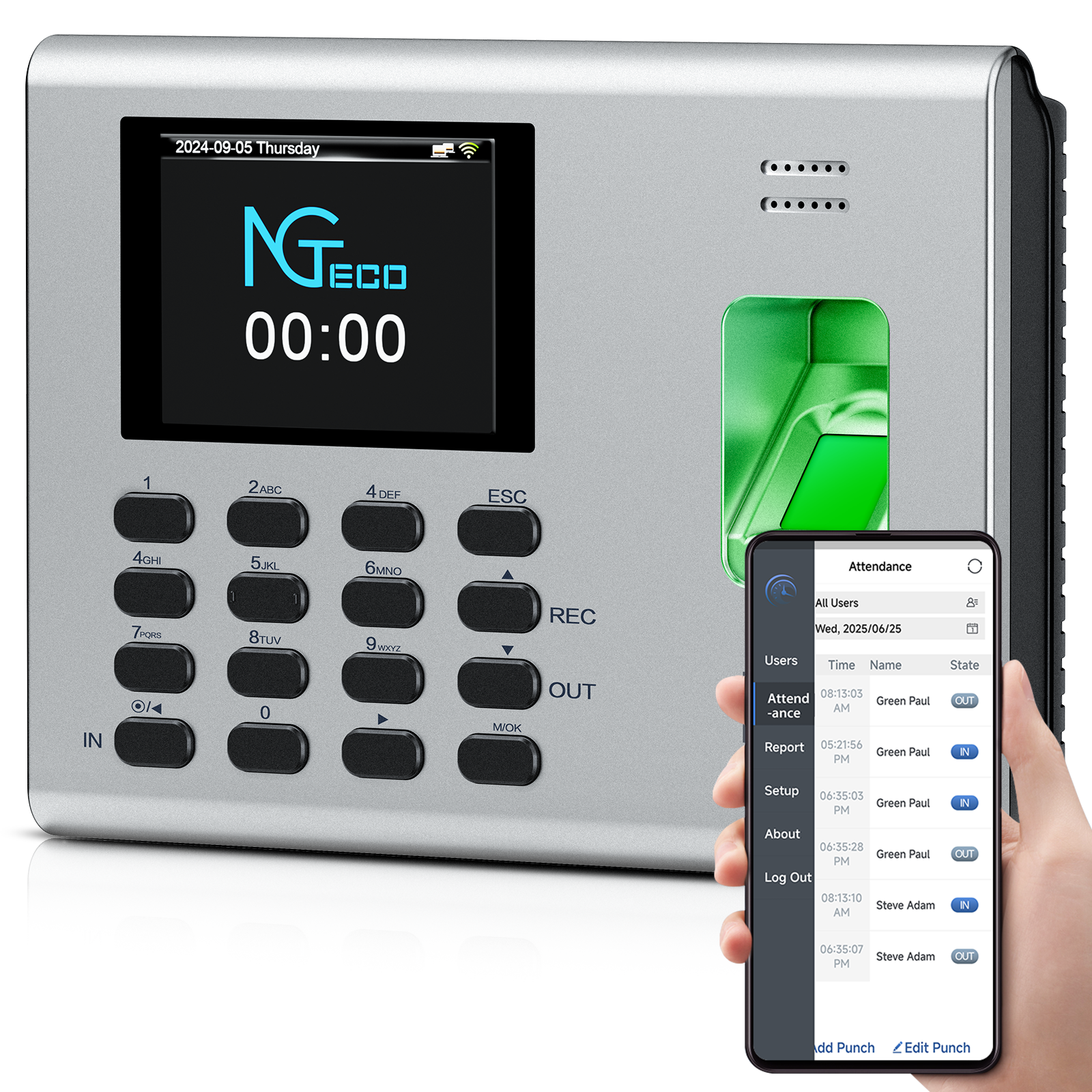 Vtech Answering Machine NGTeco K4 Attendance Machine Biometrics ...