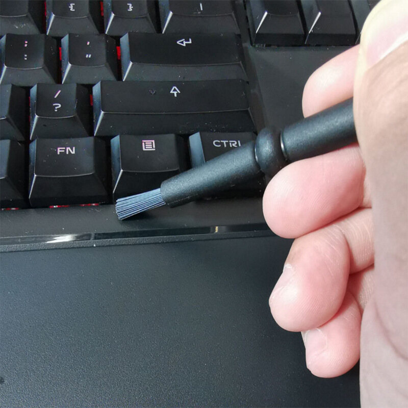 6in1 Multifunctional Portable Black Anti-static Soft Brush Computer Laptop Mouse Keyboard Car Dashboard Dust Removal Cleaning Brush