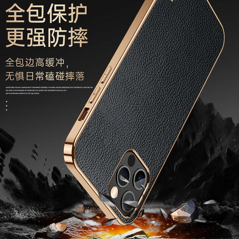 Da thật vỏ điện thoại cho Iphone 15 Pro Max 14 Pro Max 13 Pro Max 12 Pro Max da trường hợp 11 Pro Max x XS Max XR 15 cộng với mạ điện Ốp viền điền thoại mềm bảo vệ lưng điện thoại Bìa