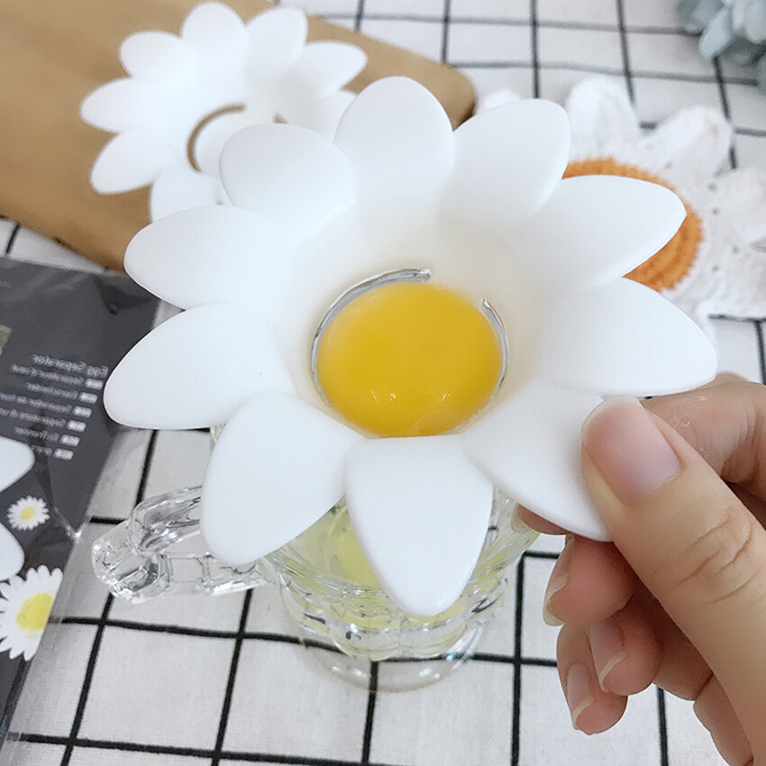 Cute Flower Design Plastic Egg Separator, Egg White Yolk Divider Kitchen Gadgets Baking Tools Egg Extracto