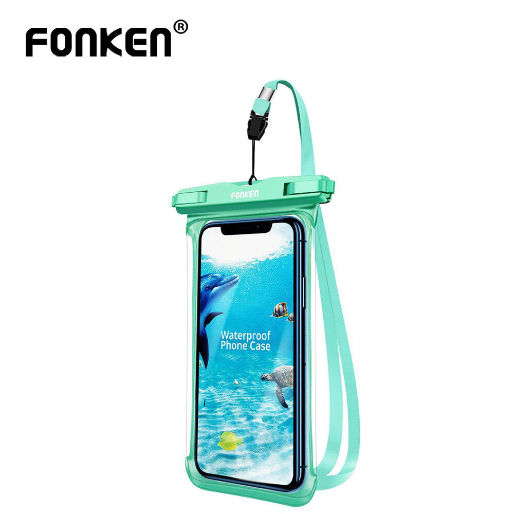 Fonken Full Derisplay Waterproof Case Dry Bag Phone Bags Cover for Iphone Samsung with Lanyard