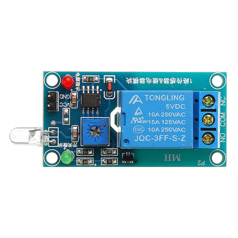 DC 5V 12V Photodiode Relay Module Light Detection Light-seeking Module Laser Receiver Relay Board