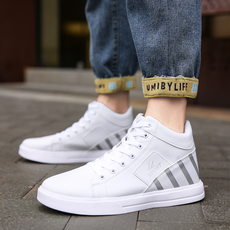 Men's shoes suede high top men's shoes comfortable quality new men's fashion sneakers size 38-48 casual men's leather shoes
