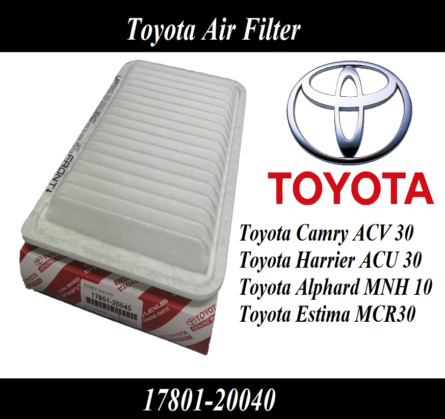 Air Filter Toyota Camry ACV30, Harier MCU30 | Lazada