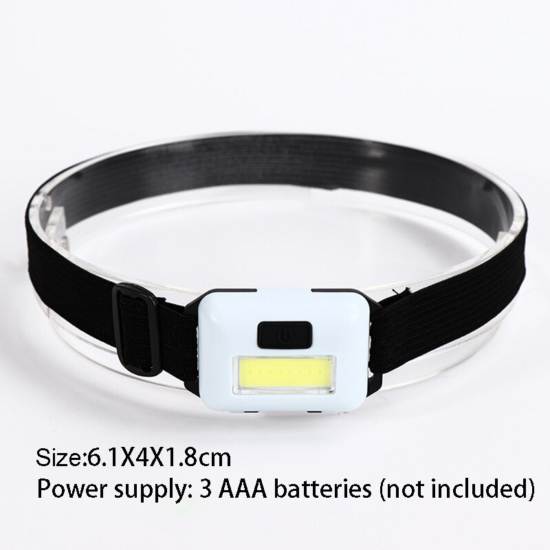 Portable COB LED Head Lamp Light with 18650 Lithium USB Rechargeable Waterproof Flashlight Outdoor Camping Travel Light