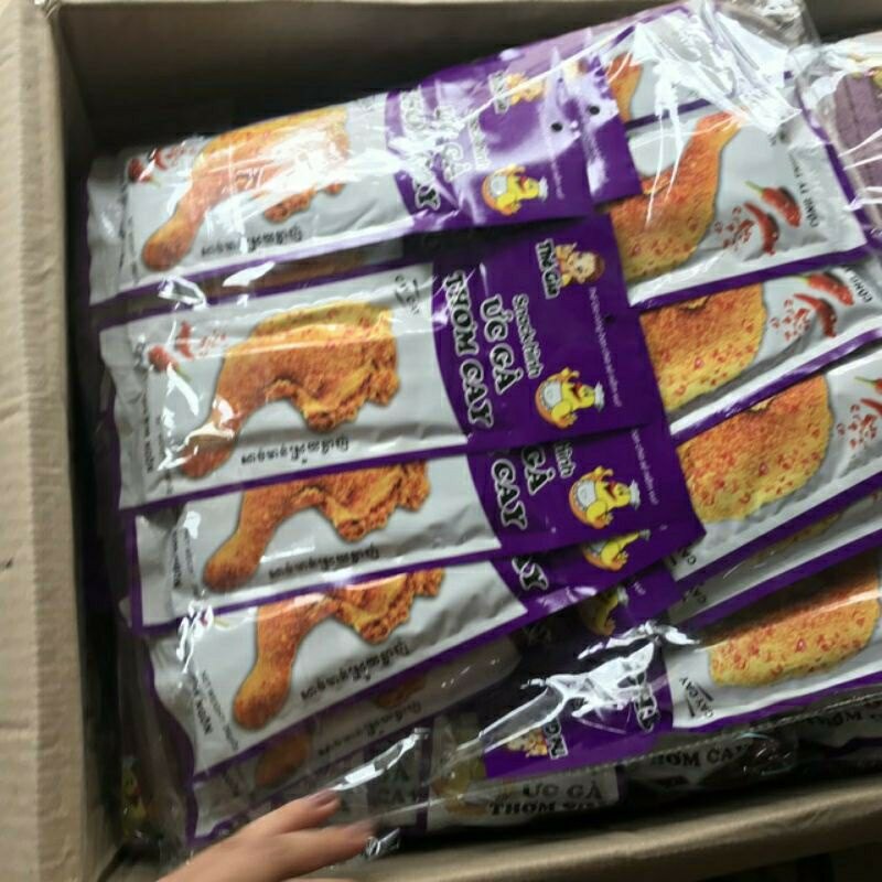 Bịch 30 gói ức cánh gà thơm canh mầu tím