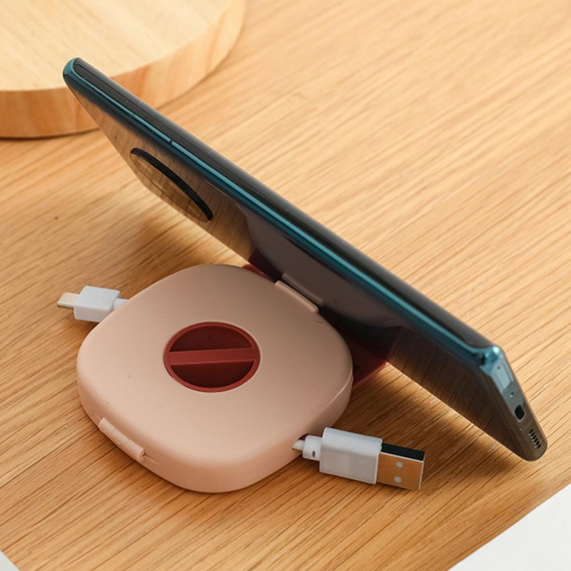 Máy Cuộn Cáp Di Động Máy Cuộn Tai Nghe Có Thể Xoay Mở Rộng Hộp Đựng Cáp Dữ Liệu USB Hộp Đựng Tai Nghe Dây Sạc Cho Văn Phòng Du Lịch