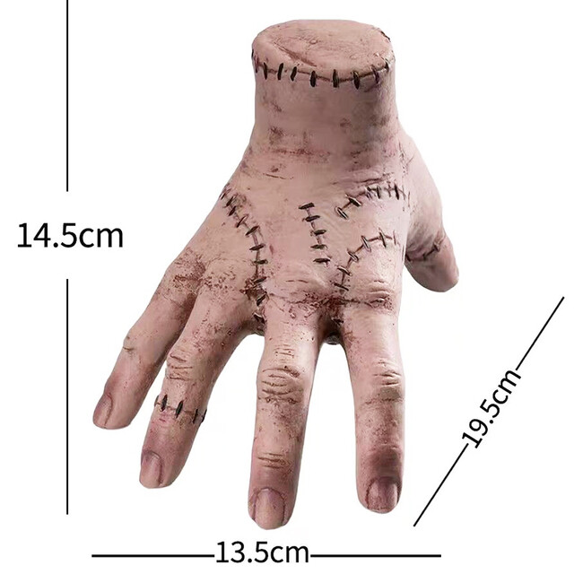 New Horror Wednesday Thing Hands Latex Addams Family Figurine Home Decor Desktop Crafts Holiday Halloween Party Costume Props