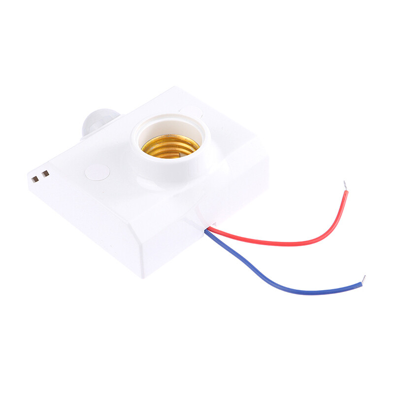 ZTHOME Automatic Human Body Infrared IR Sensor LED Bulb Light E27 Base Lamp Holder