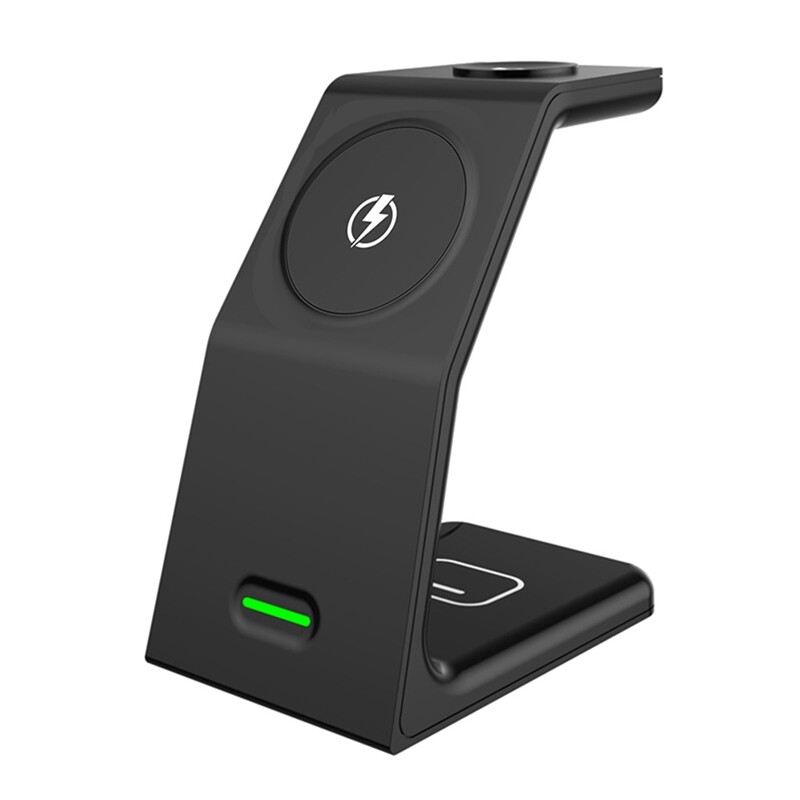15W Magnetic Wireless Charger Stand 3 In 1 For IPhone 12 Pro Max Qi 
