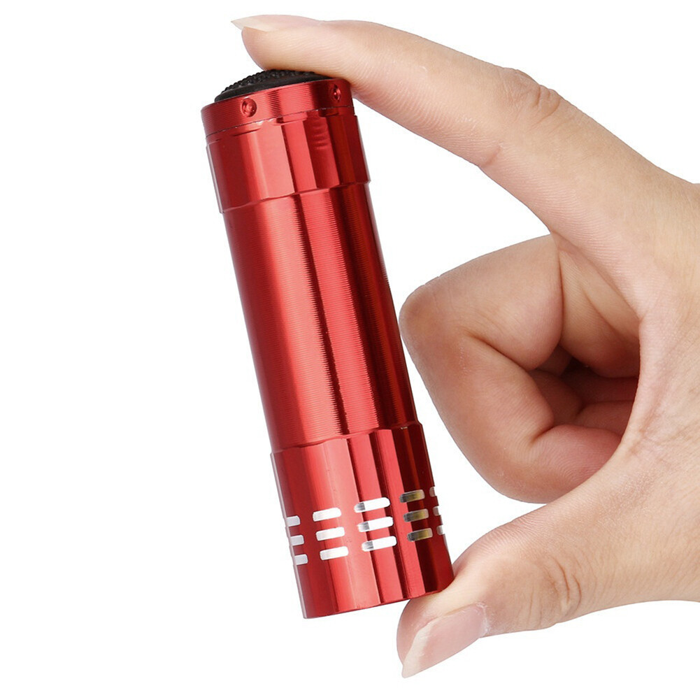 Mini Nhôm Đa Năng Tím 9 Đèn LED Gồm Đèn