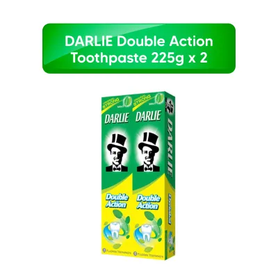 DARLIE Double Action Toothpaste 225g x 2 Ubat Gigi 黑人牙膏