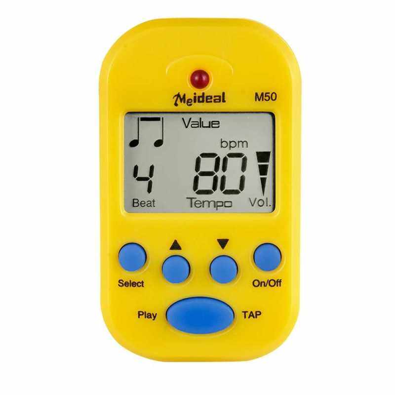 Professional Metronome M50 Digital LCD Clip-on Tuner Metronomfor Guitar Piano Mini Metronomo Musical Instrument Accessories (Yellow) Malaysia