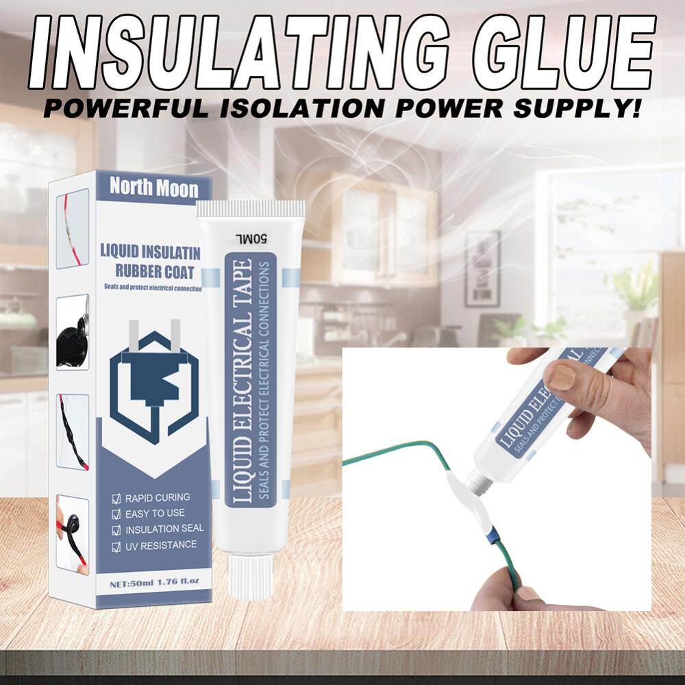 Liquid Insulating Tape 50ml Waterproof Electrical Cable Insulation Paste Glue