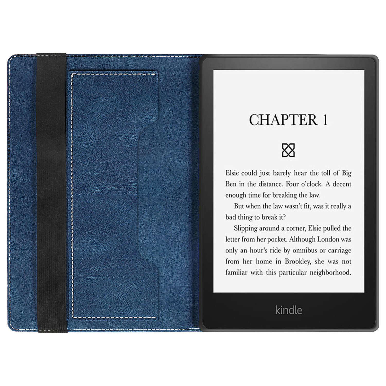 For 2021 Kindle Paperwhite 5 11th Generation 6.8-inch Amazon e-Book Readers Protection Case Flip Stand Business Stitching High Quality PU Leather Cover