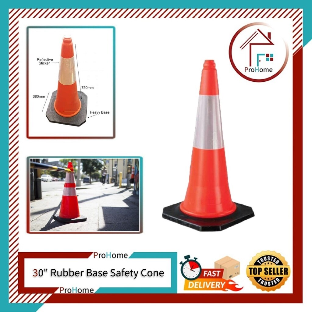 DOUBLE LINE 30 SAFETY CONE / TRAFFIC CONE RUBBER BASE / SAFETY CONE ...