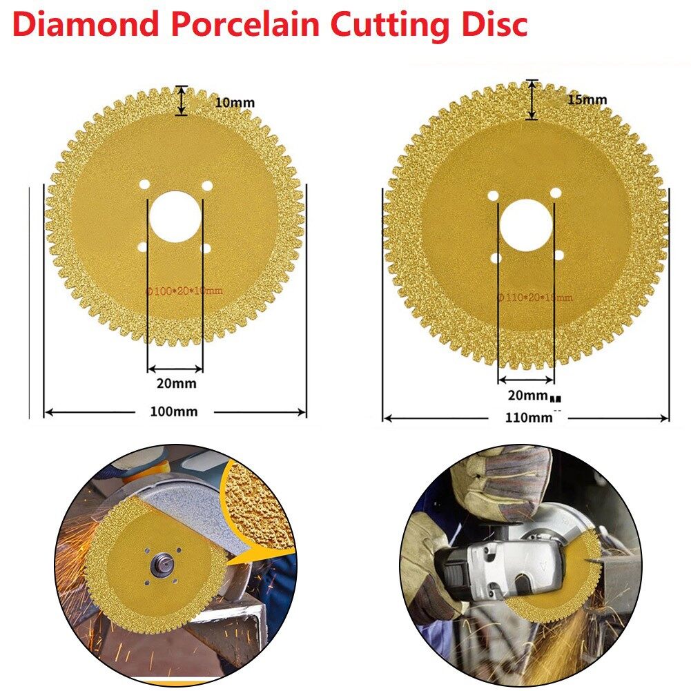 Diamond Saw Blade 100mm Metal Cut Off Wheel Brazing Iron Cutting Disc
