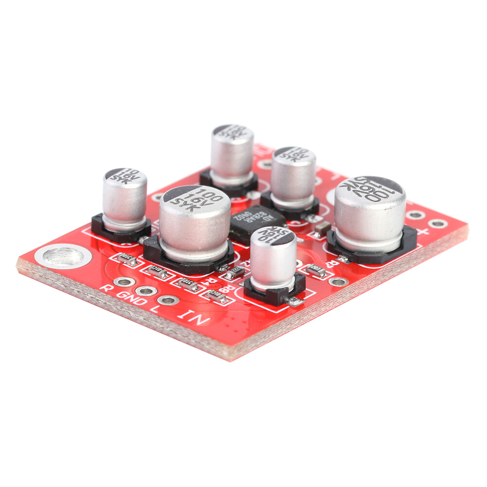[Moscow Six] Bảng Mạch Khuếch Đại Tiền Khuếch Đại Âm Thanh Nổi DC 5-15V AD828 Mô-đun Tiền Khuếch Đại