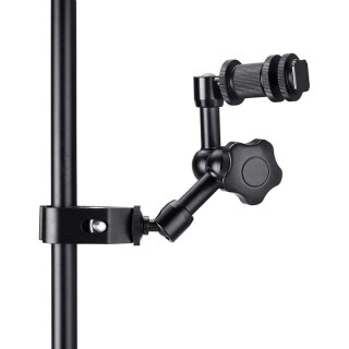7inch magic arm, with hot shoe mount 1 4inch tripod screw for dslr camera rig lcd dv monitor led lights 7
