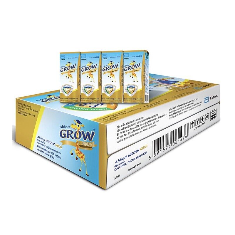 Sữa Bột Pha Sẵn Abbott Grow Gold 180Ml (48 Hộp)