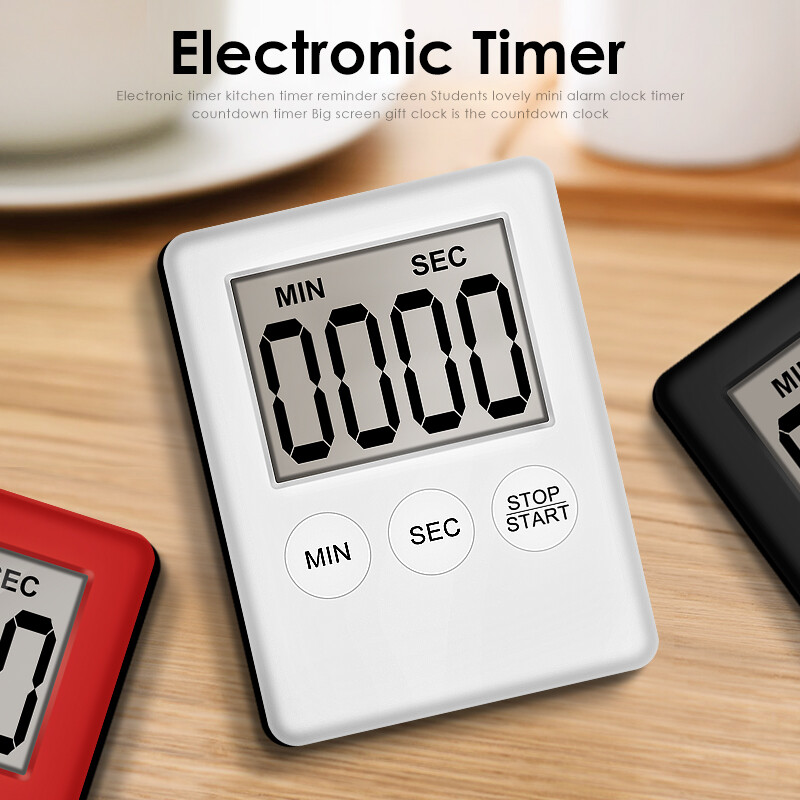 KIPRUN Kitchen Timer Digital Magnetic Cooking Baking LCD Count Down Up Loud Alarm Countdown Alarm Magnet Clock Sleep Clock For Kitchen