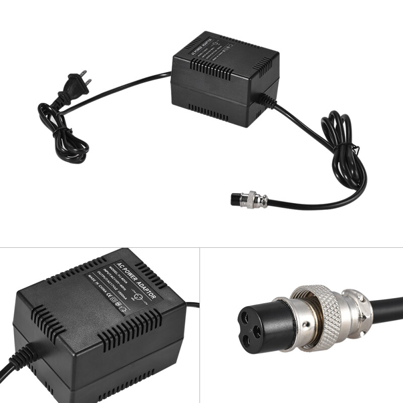Bảng Điều Khiển Trộn Công Suất Cao Bộ Trộn Nguồn Bộ Chuyển Đổi AC 17V 1600ma 60W Đầu Nối 3 Chân 220V Đầu Vào EU Cho Ya-nhấn MG16/6FX/Mg166c/MG166CX Và 10 Kênh Khác hoặc Trên Bảng Điều Khiển Trộn
