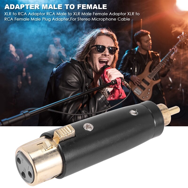 XLR to RCA Adaptor RCA Male to XLR Male Female Adaptor XLR to RCA