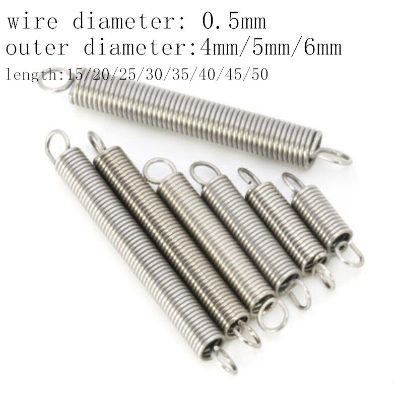 Tension Extending Springs Wire Dia 0.7mm Expansion Spring Length Size Choose 
