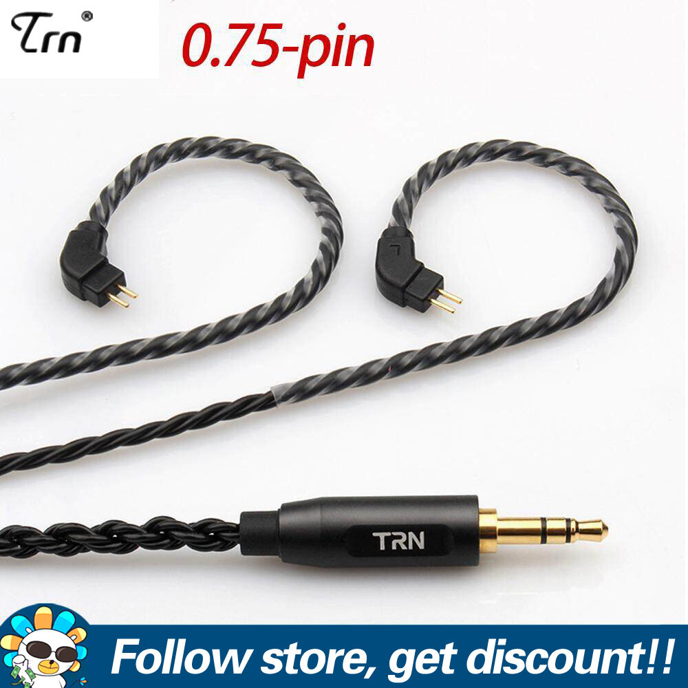 FAAEAL TRN 3.5mm MMCX/2Pin Connector 6 Core High Purity Copper Cable For Shure SE215 SE315 SE425 SE535 SE846 TFZ TRN X6/V30/V80/IM1 KZAS10 ZS10 AS06 CCA C10NICEHCK M6/N3 Audio Cable Headset Headphone Replacement Cable Wire Line