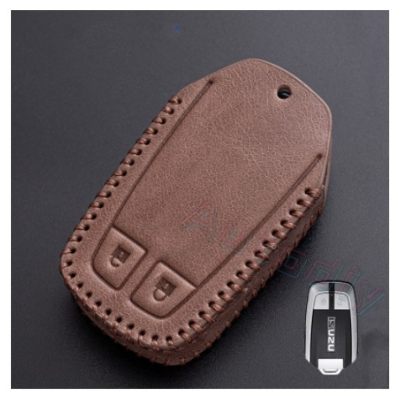 Zr for isuzu leather key case for isuzu x series dmax mux 2021 d-max mu-x 3.0 mux 3 buttons / 4 buttons isuzu dmax car key case protector smartkey 2020-2021