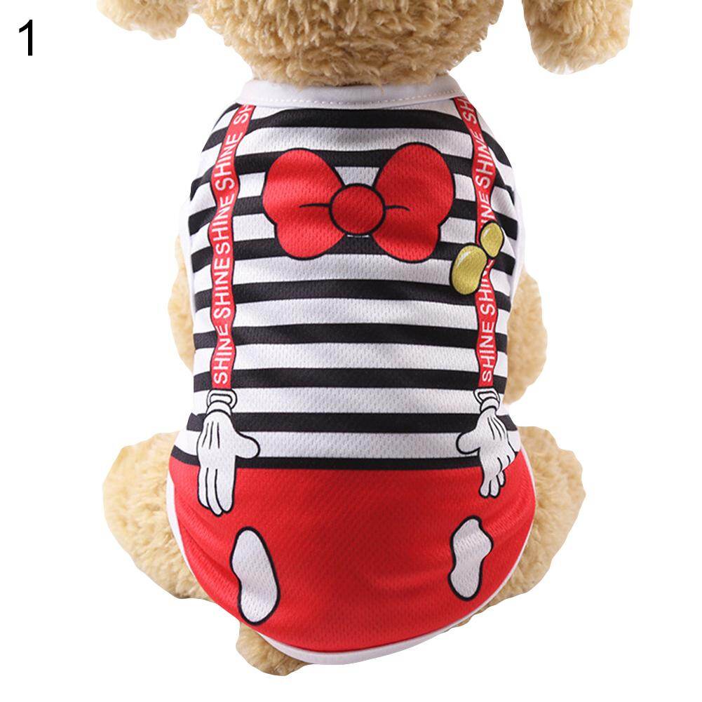Huanhuang Ang top®Puppy clothing fashion striped summer breathable Vest Tank top dog clothes