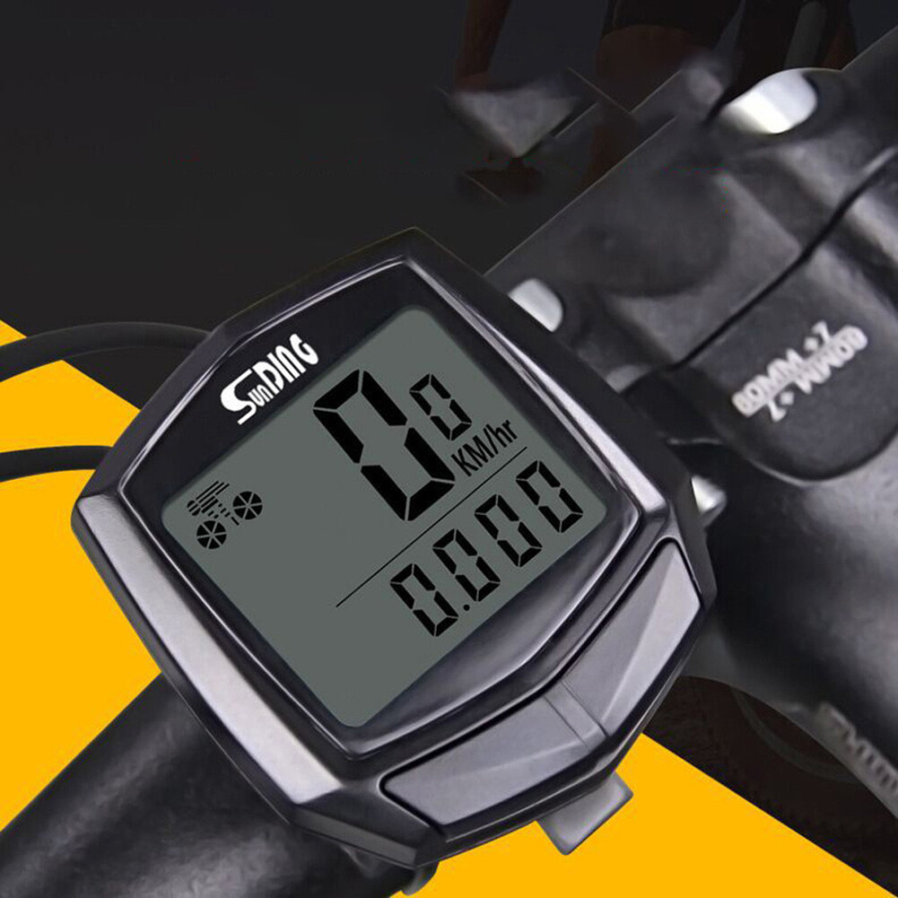 Honrane Sunding Waterproof Bicycle Odometer LCD Digital Display Ride Wired Speedometer