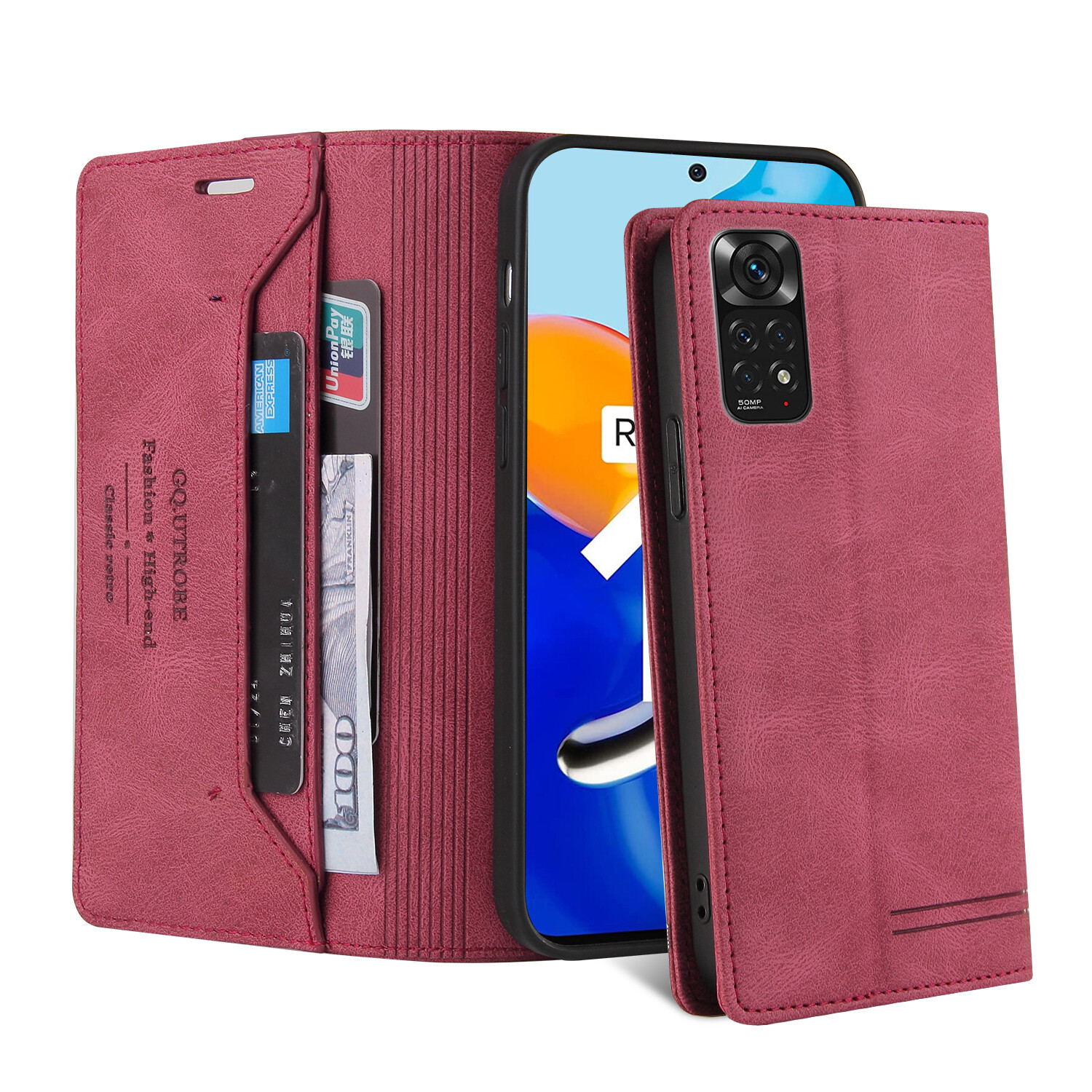 For Xiaomi Redmi Note 12 Pro Plus Note 11S Note 12 pro Plus Xiaomi 13 pro Case Leather Bag Protective Cover Flip Case Magne Card Slots Book Wallet Cover