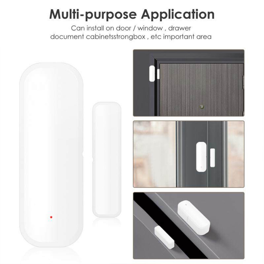 【Ready Stock】Tuya WiFi Door Window Sensor Smart Home Wireless Door Open / Closed Detector