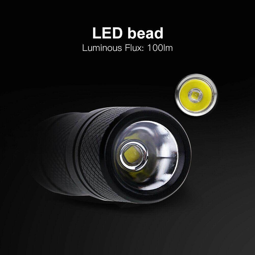 Đèn Pin Mini Cầm Tay Usb Móc Khóa Led Có Thể Sạc Lại Đèn Pin