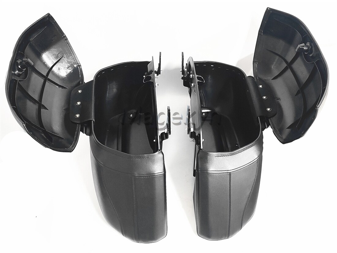 Universal Motorcycle Leather Hard Saddlebags for BMW R 18 R18 R1200