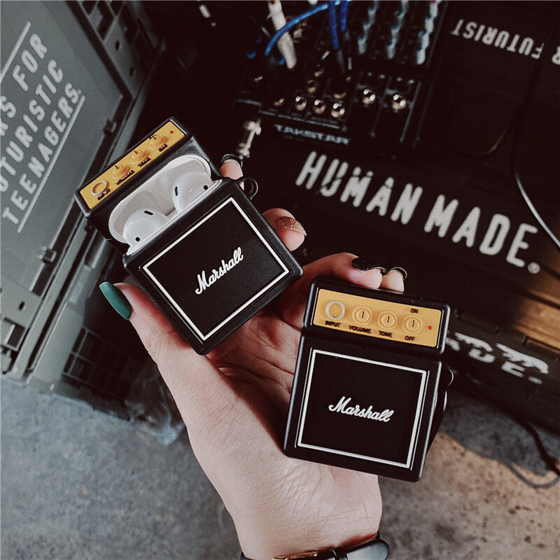 New 2021 Cute Retro Speakers Wireless Bluetooth Headset Protective Case for Apple Airpods 3 Silicone Cover for AirPods Pro 2 Headset Charging Case Accessories