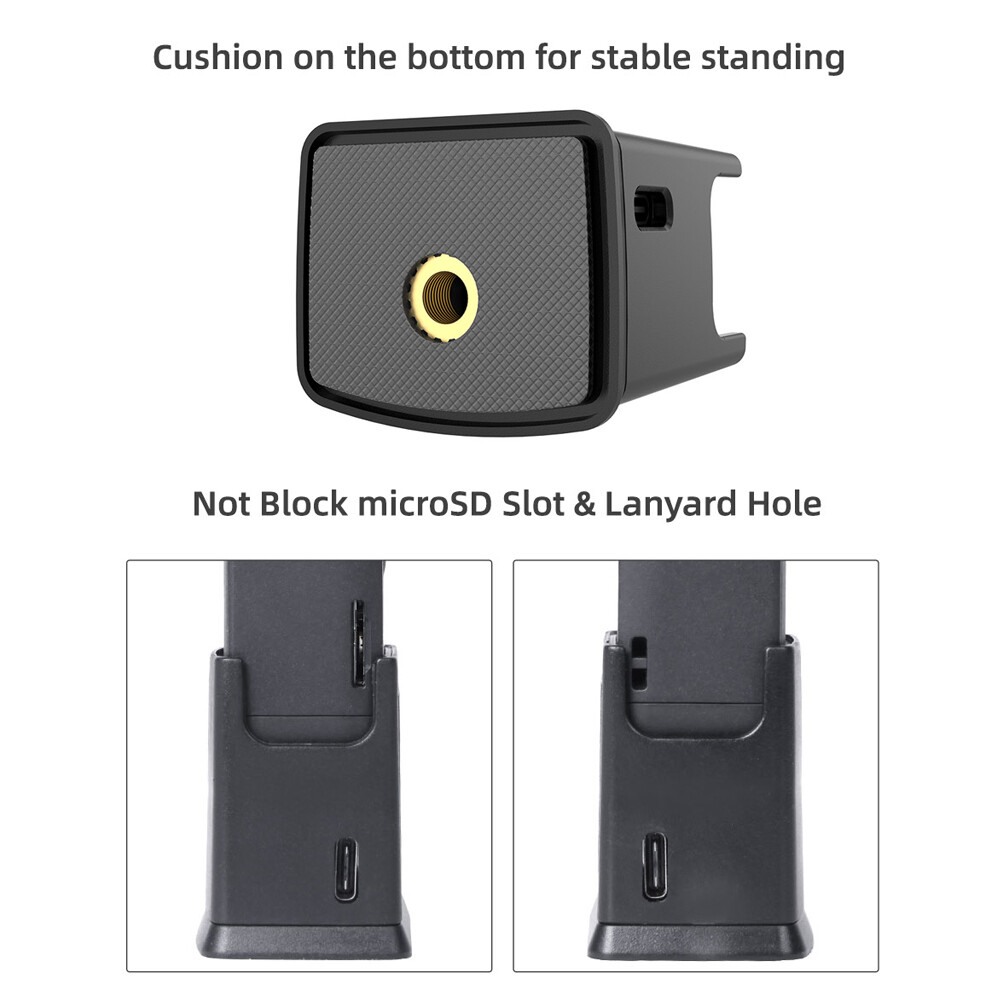 Type-C Charging Base Adapter for DJI POCKET 2/OSMO POCKET 1/4 Tripod Mount