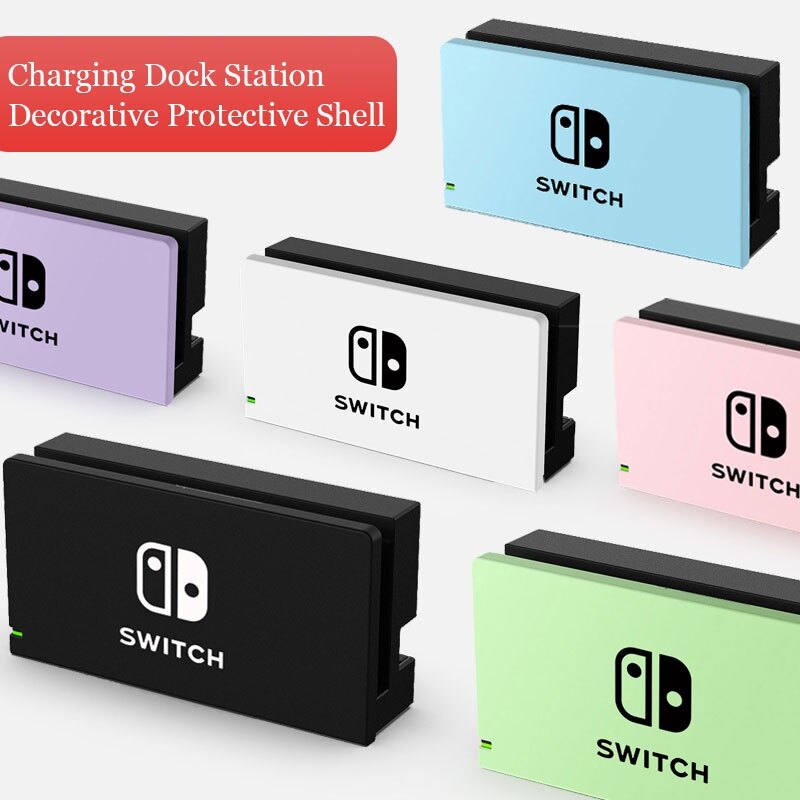 Color Faceplate Protective Cover For Nintendo Switch Charging Dock Station Decorative Replacement Front Plate Case Accessories