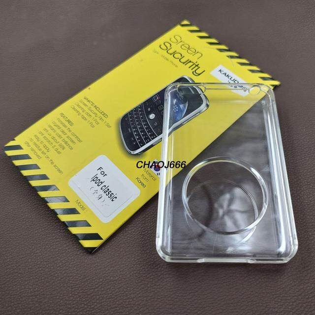 Kit of clear crystal protect hard case screen protector cable headset for ipod 5th video 30gb 6th 7th classic 80gb 120gb 160gb