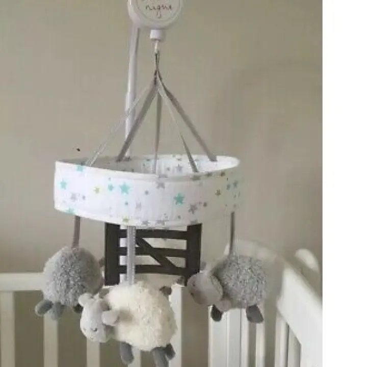 counting sheep cot mobile