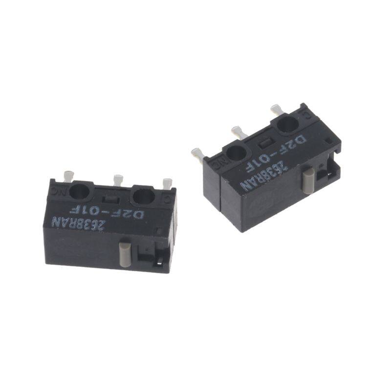 2Pcs Original OMRON Mouse Micro Switch D2F-01F Gray Dot Gold Alloy Contacts
