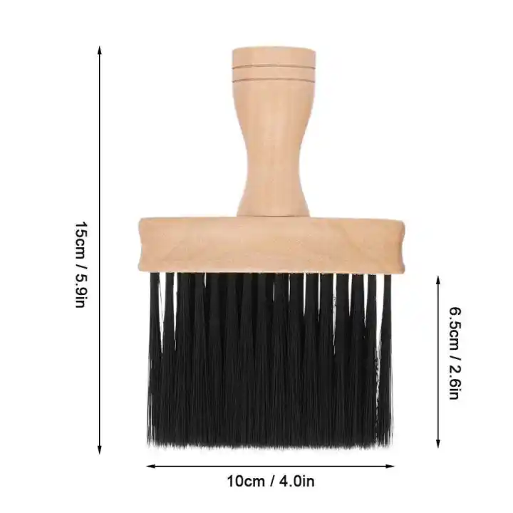 Pro Neck Face Duster Brush Thick Hair Barber Cleaning Hairbrush