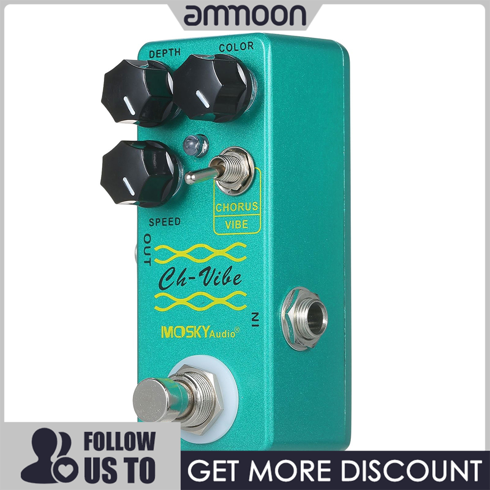 [ammoon]quà bí mật MOSKYaudio Chorus/Vibe Effect Pedal Guitar Effects Pedal Single Mini Effect Pedal