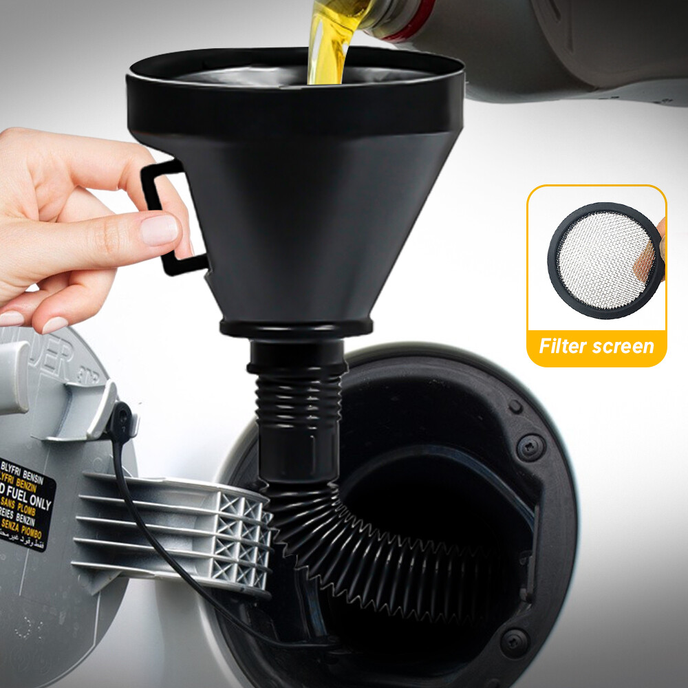 Phễu tiếp nhiên liệu động cơ xe hơi với ống nước nối dài lọc cho xe tải xe máy tự động