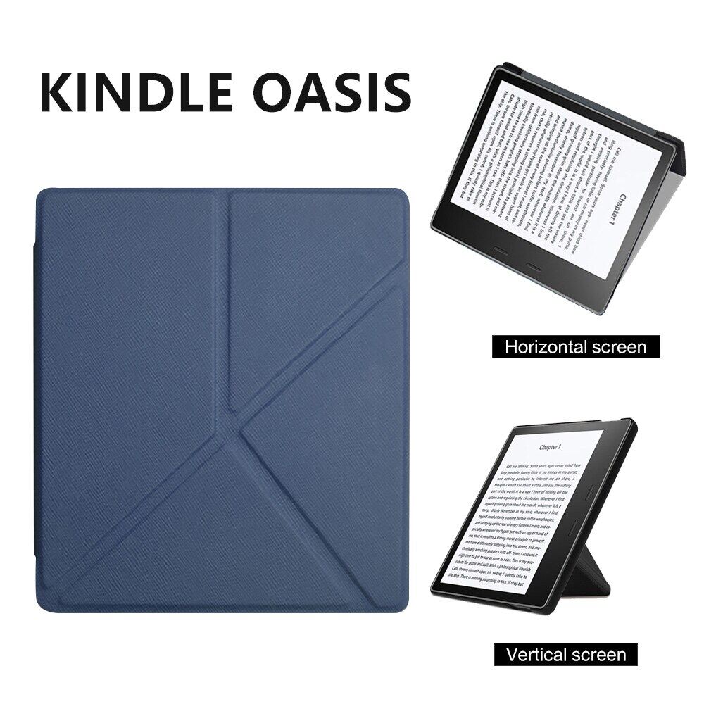 For the Kindle Oasis 2/3 case, a 7-Inch e-Book Case with a Folding Wake-up Function