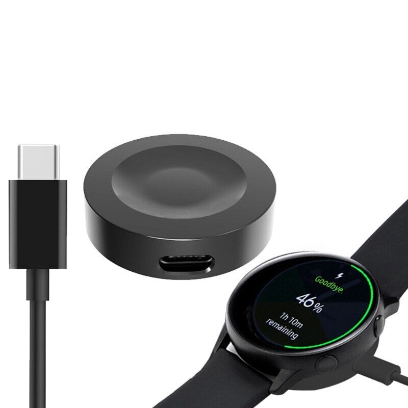 Charging station dock charger pad for galaxy watch 3 41mm/45mm also compatible with active active 2 40mm/44mm