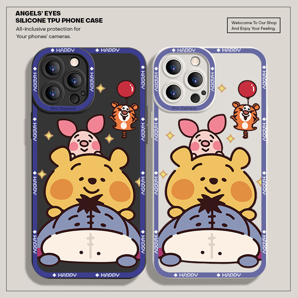 Hontinga Ốp Lưng Cho Xiaomi Redmi Note 11 Pro 4G 5G Note 11S Ốp Lưng Ốp Lưng Cao Su Chống Sốc Bảo Vệ Toàn Bộ Máy Ảnh Hình Gấu Anime Hoạt Hình Ốp Lưng Điện Thoại Ốp Mềm Cho Bé Gái